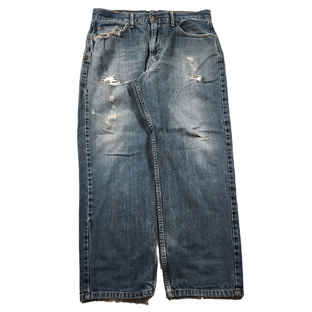 Levis 550 Jeans Mens 32x26 Baggy Wide Leg Straight Skate Y2K Distressed Normcore